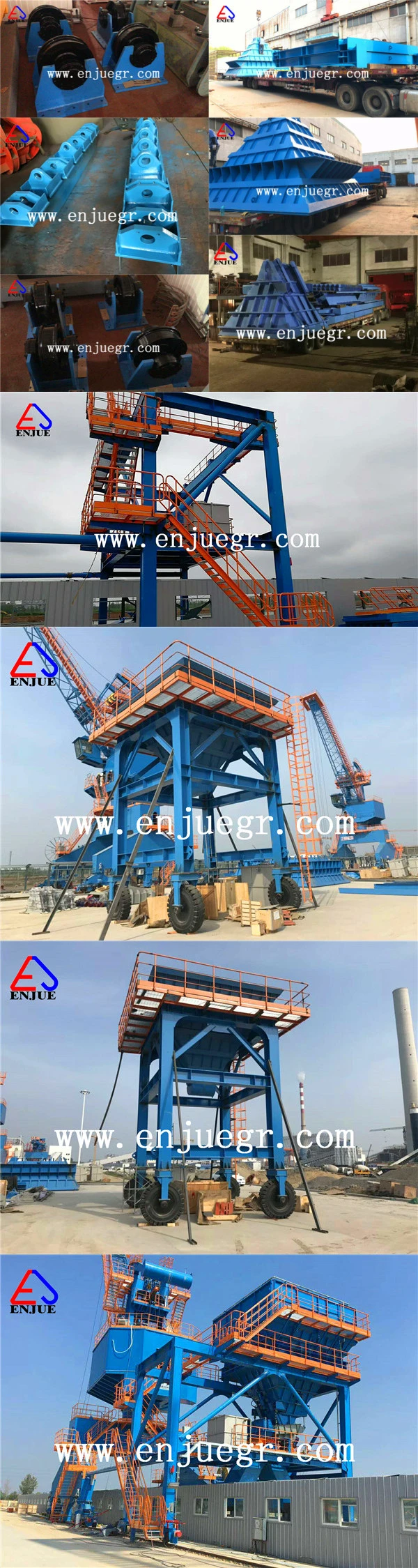 Environment Frendly Railed Mounted Hopper for Truck Loading