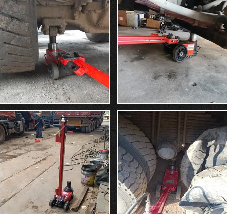 Low Price 80 Ton Air Floor Jack Truck Lifting Air Jack Bus Pneumatic Air Jack