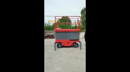 4-18m 수동 이동식 미니 1인 리프트 배터리 구동 유압 전기 모바일 가위 리프트 가격