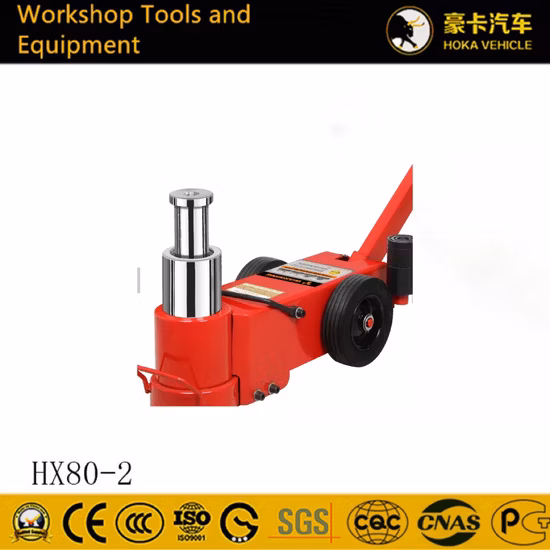 대형 트럭 및 버스 작업장을 위한 유럽 고품질 50 톤 공압 유압 잭 Hx50-1