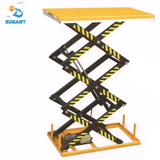 무거운 하중에 사용되는 고정식 유압 가위 리프트 테이블