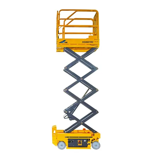 12M 14M 배터리 구동식 자체 추진 크롤러 가위 리프트